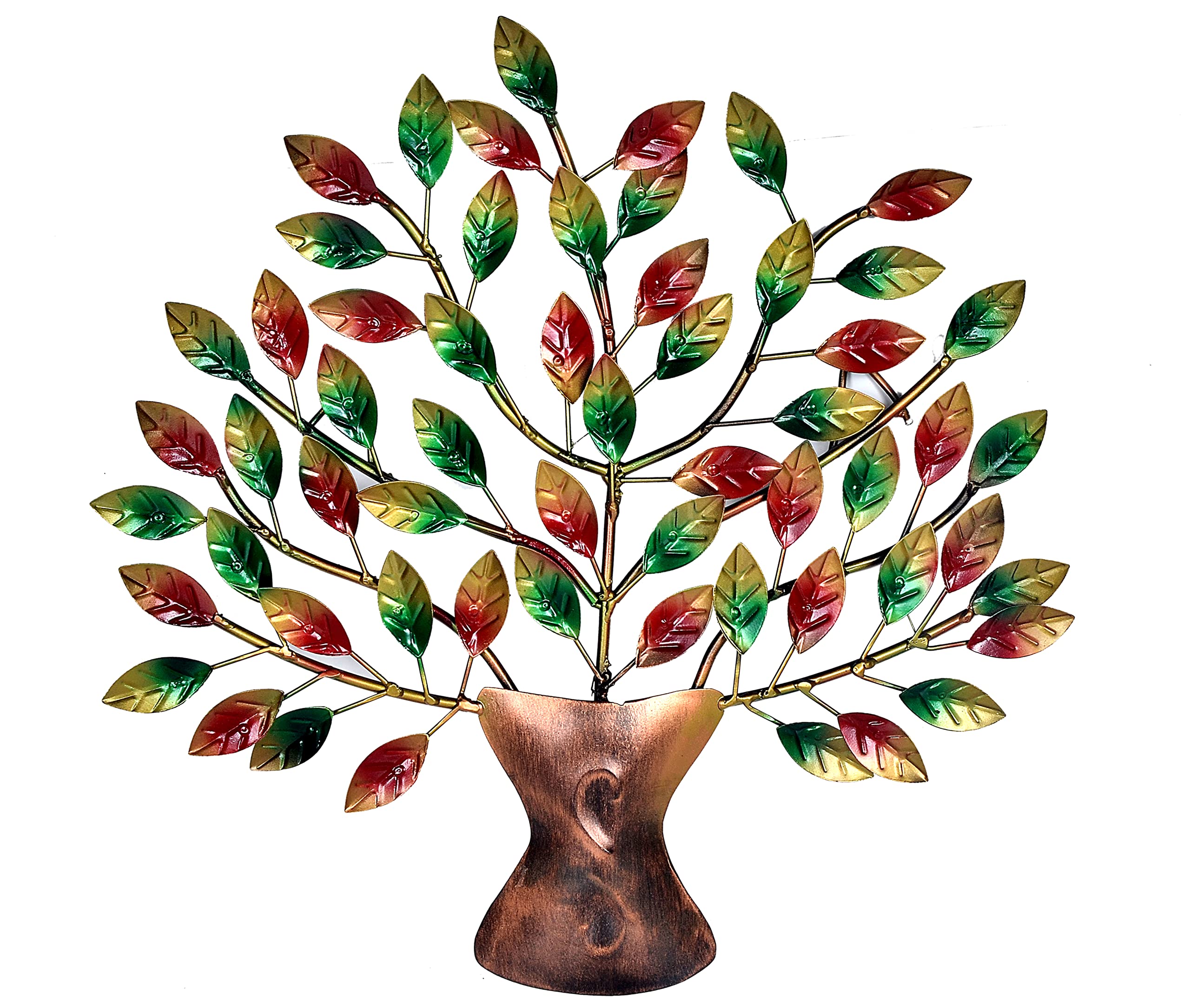 AONA Metal Tree Wall Hanging Decorative Showpiece Wall Decor Home Decor Handicraft Designed Multicolour Height 16 Inches